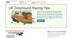 Desktop Screenshot of greyhoundpredictions.co.uk