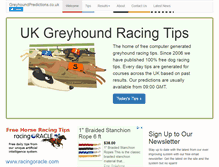 Tablet Screenshot of greyhoundpredictions.co.uk